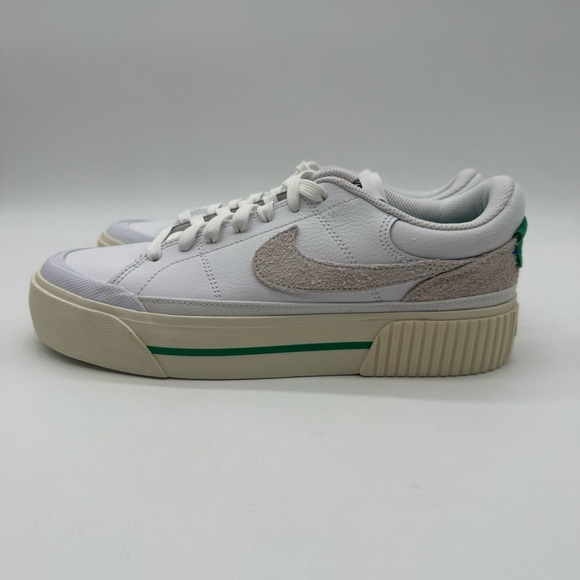 NIKE COURT LEGACY LIFT WOMEN'S WHITE-SUMMIT WHITE SIZE 7.5 FJ5483-100 - Picture 3 of 9